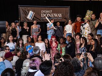 Project Doneway BART paper tickets Fashion Show images