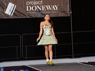 Project Doneway BART paper tickets Fashion Show images