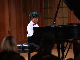 Student at Piano Recital