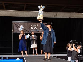 Project Doneway BART paper tickets Fashion Show images