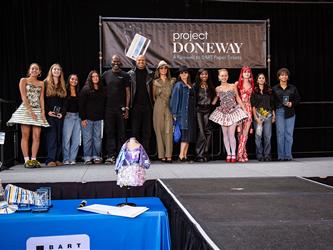 Project Doneway BART paper tickets Fashion Show images