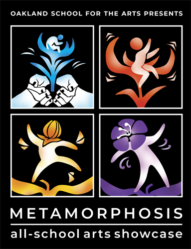 Metamorphosis all-school arts showcase poster